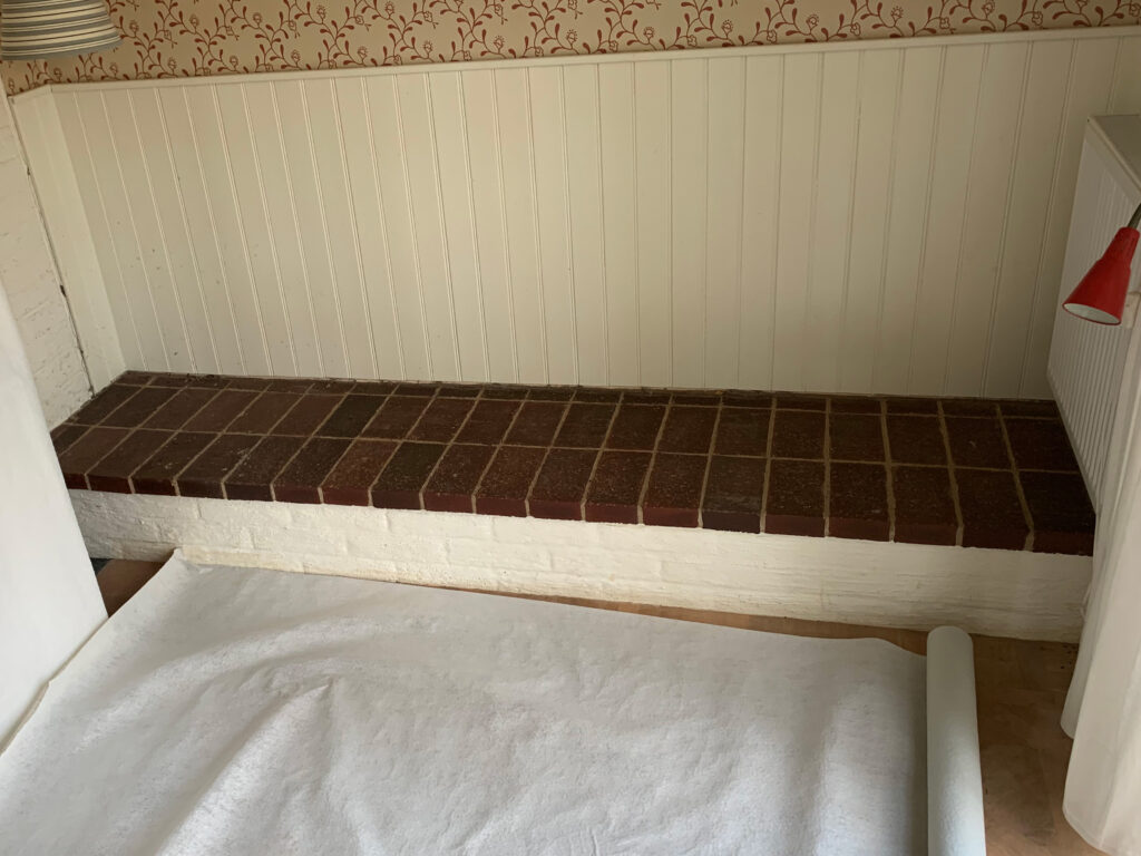 Renovering av bänk - före