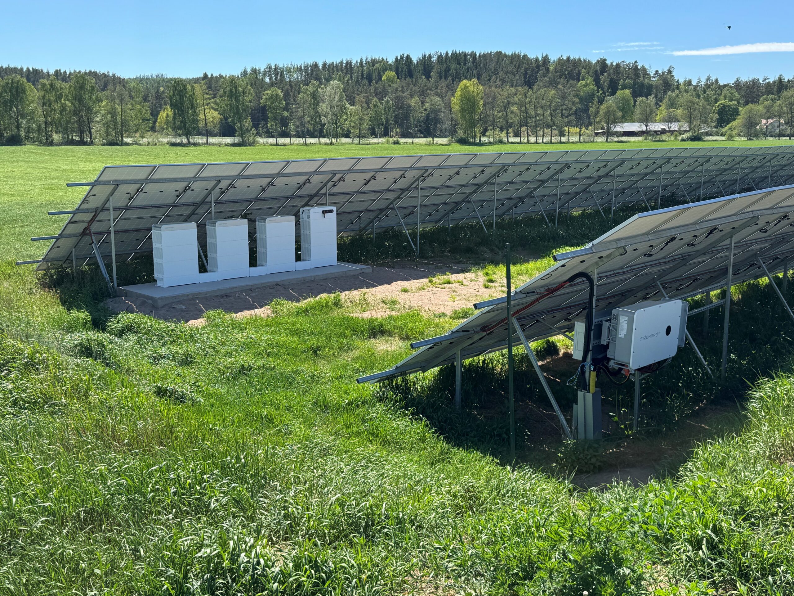 Solpaneler och batteri Kråketorps gård